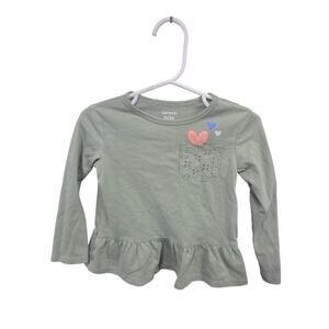 *Bundle Only* Light Green Skirted Long Sleeve - Carter's - 2T